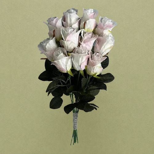دسته گل رز مصنوعی پارچهای 11 شاخه مدل rose کد 99874