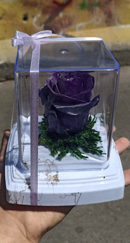 گل رز جاودان تک گل مدل rose کد 109
