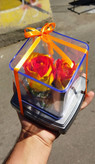 گل رز جاودان دو گل مدل rose کد 205