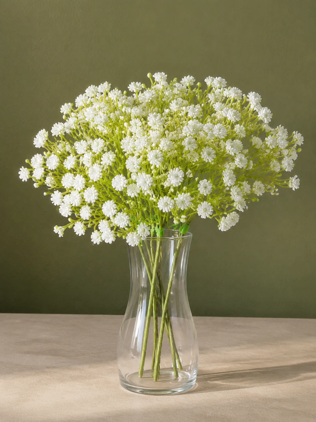 گل عروس (ژیپسوفیلیا) رنگ سفید بوته 7 شاخه مدلgypsophila