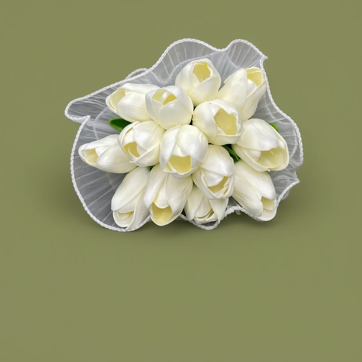 دسته گل عروس پینترستی لاله 14 شاخه (مصنوعی)