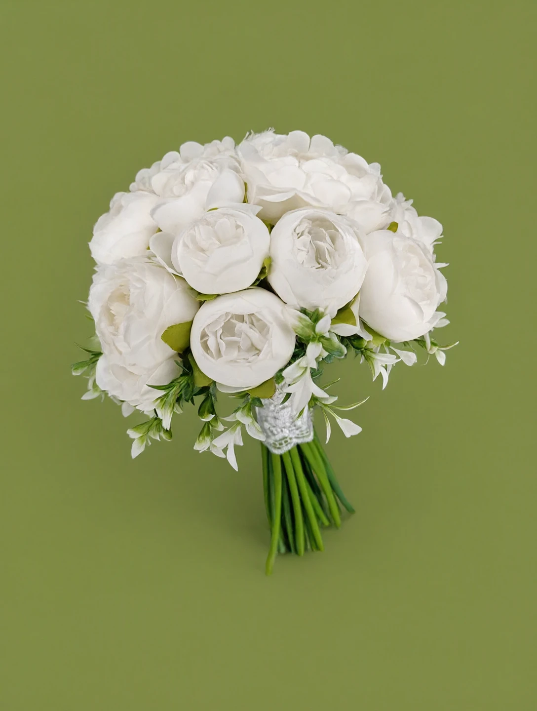 دسته گل عروس مصنوعی پیونی