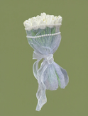 دسته گل عروس لاله (19شاخه لاله لمسی)
