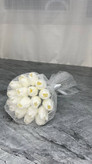 دسته گل عروس لاله لمسی توری ۱۹ شاخه
